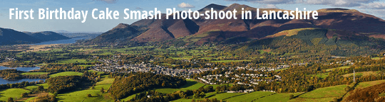 First Birthday Cake Smash Photo-Shoot in Lancashire